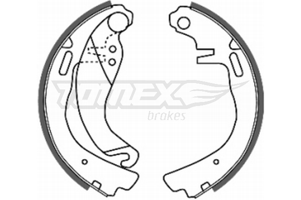 Sada brzdových čeľustí TOMEX Brakes